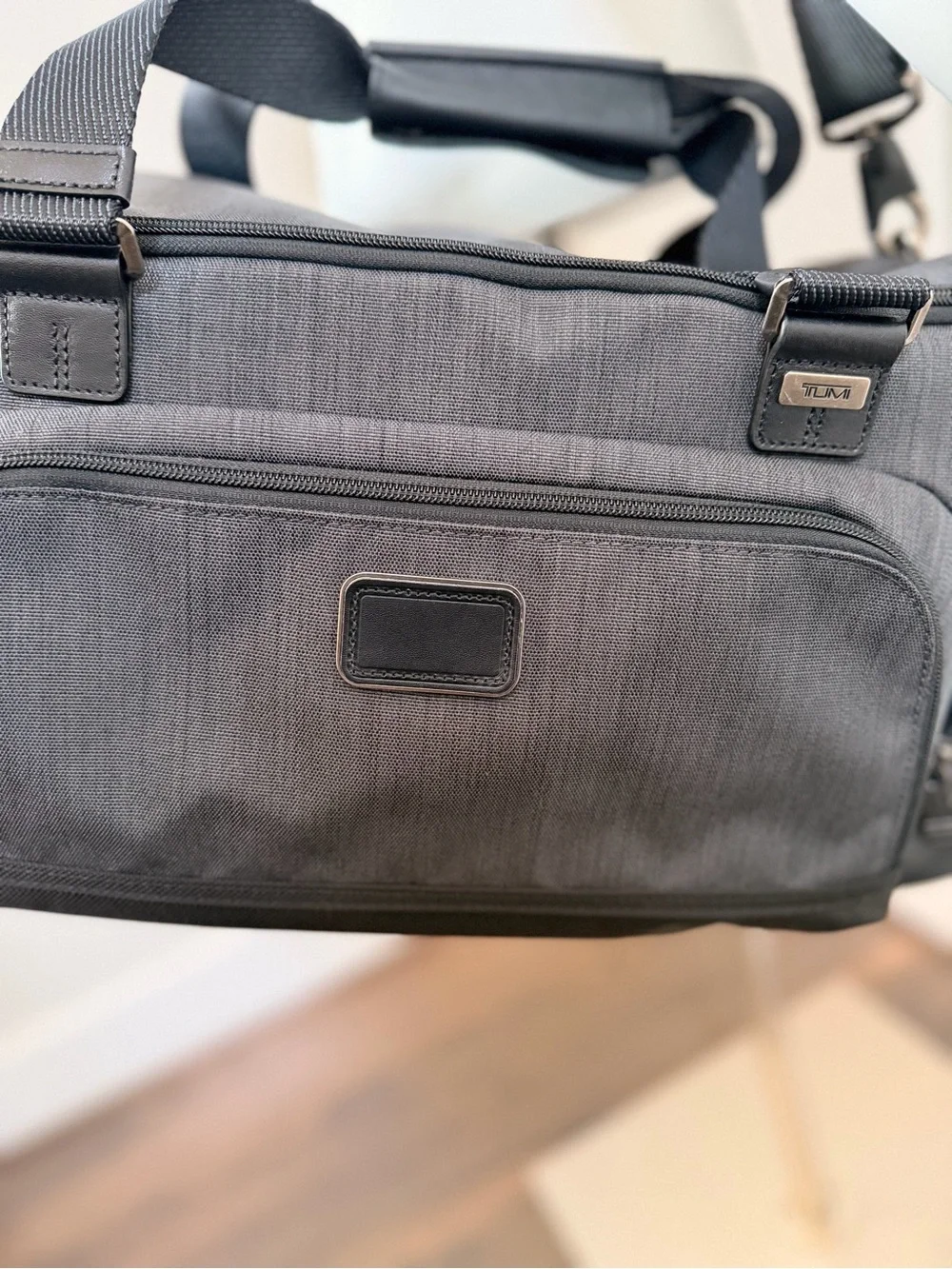 Tumi Gray Weekend Duffel Bag with Removable Shoulder Strap